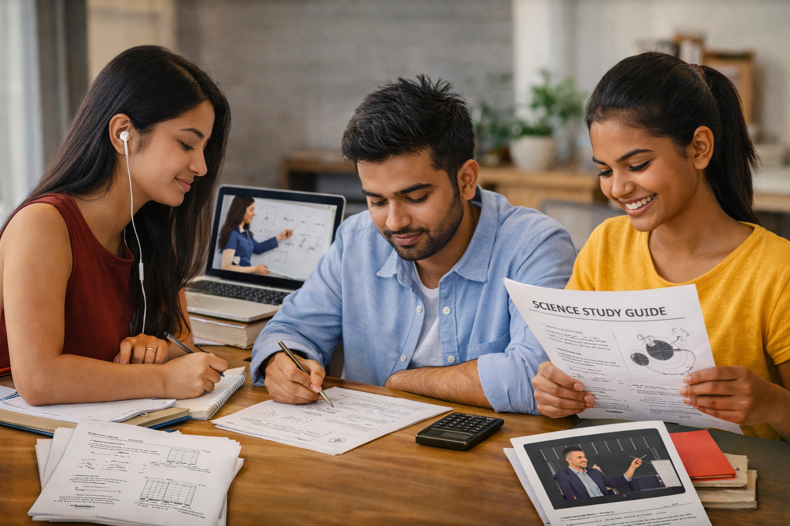 Students learning